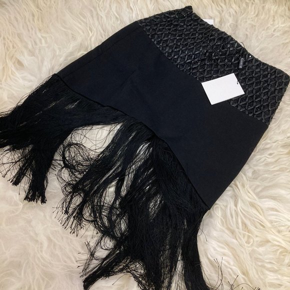 COPY - ALEXIS Sequin Embellishments Knee-Length Skirt - Picture 9 of 12